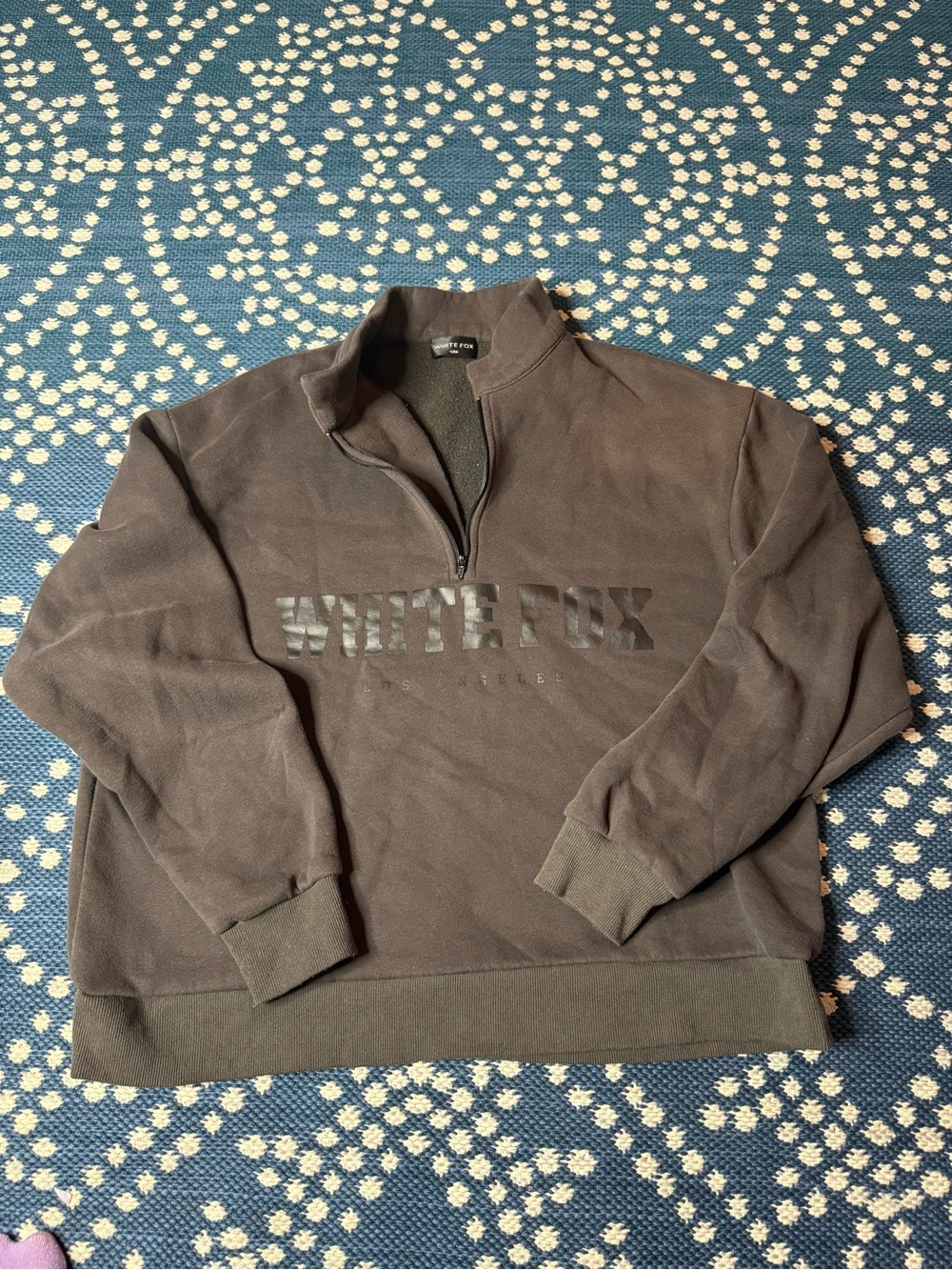 White Fox Boutique quarter-zip sweatshirt